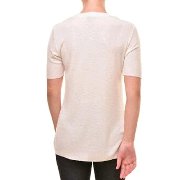 Wildfox Star striped waffle knit Henley tunic top - Picture 3 of 12